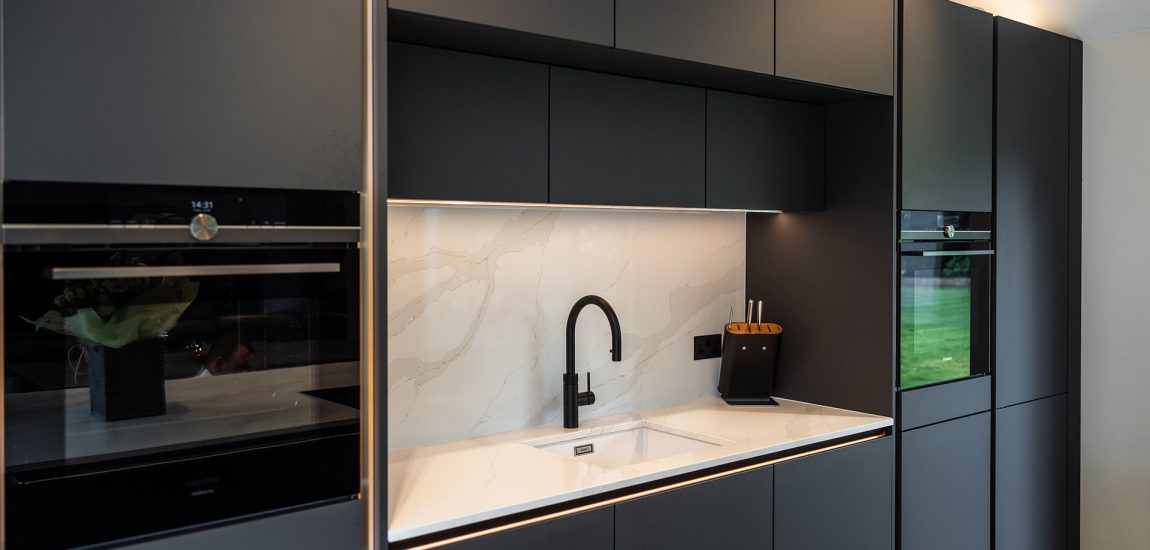 Stunning Contemporary Kitchen for a Cheshire Home-Stuart Frazer SieMatic-Sink and Tap Detail